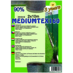 Árnyékoló háló MEDIUMTEX160 2X10m zöld 90%