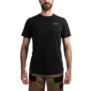 MILWAUKEE Hybrid rövid ujjú póló fekete HTSSBL XL