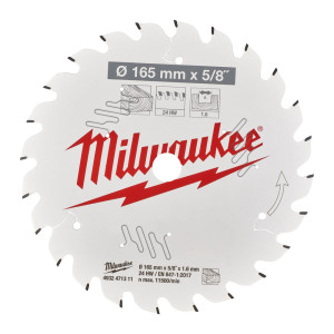 Milwaukee Körfűrészlap hordozható gépekhez (Fához) 165x15.87x1.6x24 ATB - 1 db
