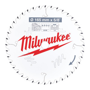 Milwaukee Körfűrészlap hordozható gépekhez (Fához) 165x15.87x1.6x40 ATB - 1 db