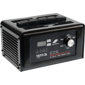 YATO Akkumulátor töltő 12-24V 30A  50-600Ah