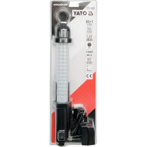YATO Akkus LED lámpa (60+1 led) 7,2 V vízálló