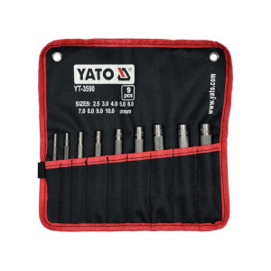 YATO Bőrlyukasztó készlet 9 részes 2,5-10 mm