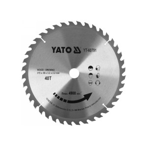 YATO Fűrésztárcsa fához 315 x 30 x 3,2 mm / 40T