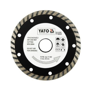 YATO Gyémánt vágótárcsa 125 mm turbo