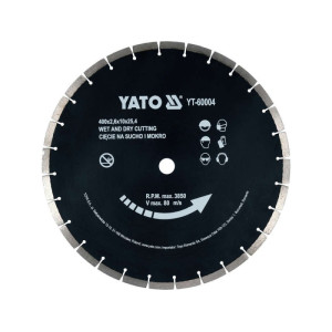 YATO Gyémánt vágótárcsa 400 x 3,6 x 10,0 x 25,4 mm szegmentált